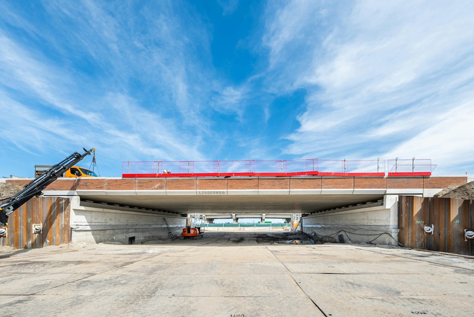 Onderdoorgang Lisserwegviaduct weer open; vanaf 6 september 2026
