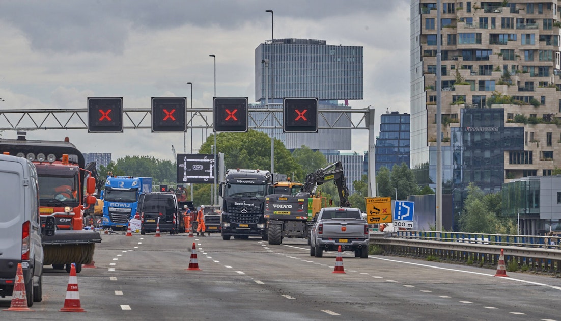 A10 Zuid dicht: forse hinder Amsterdam; 28 juni – 1 juli 2024