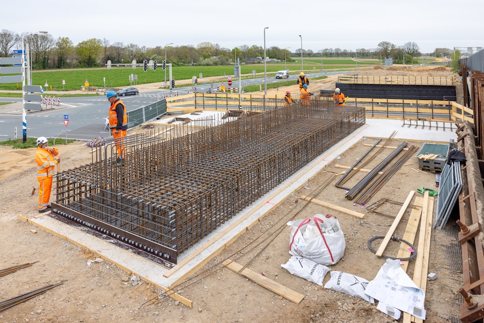 Nachtafsluitingen Urmonderbaan: nieuwe liggers viaduct Waelschenheuvel; 2 – 4 juni 2026
