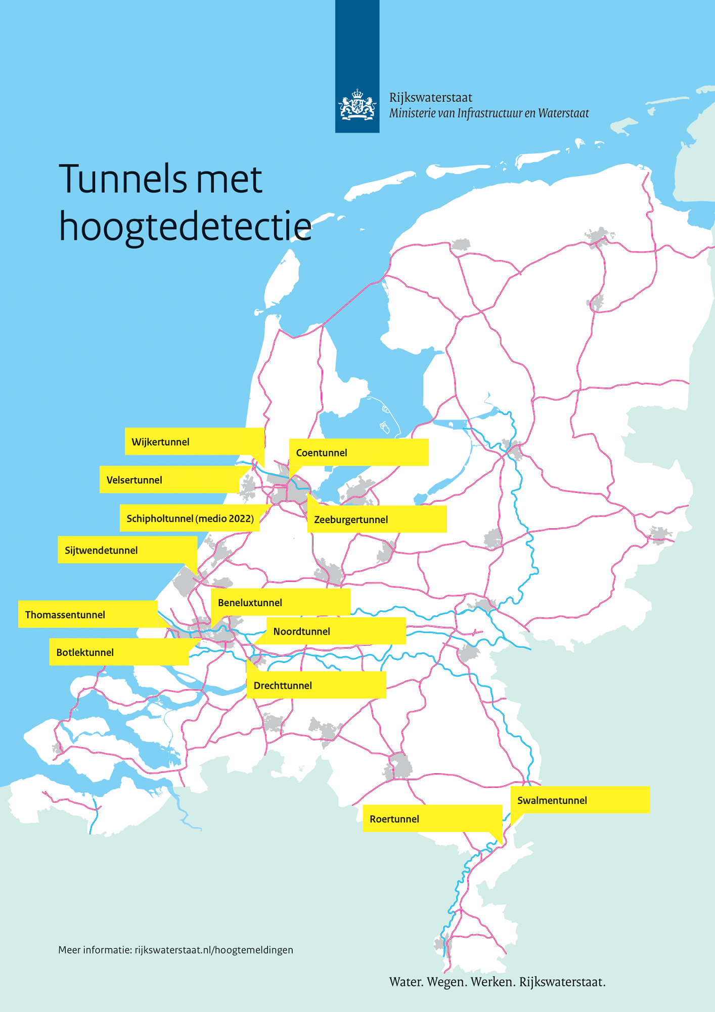 Wederzijds Gematigd naaien Hoogtemeldingen bij tunnels | Rijkswaterstaat