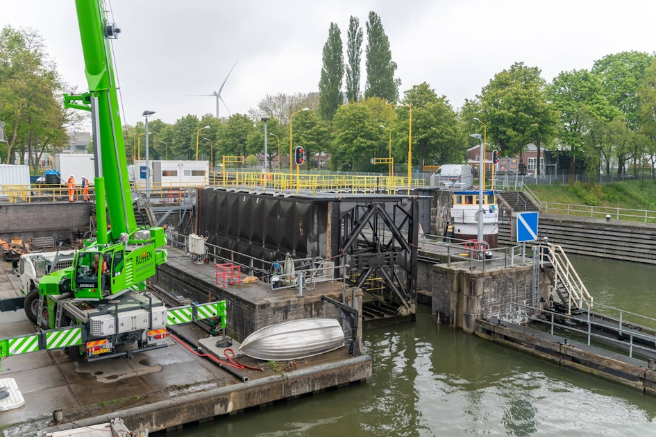 Sluis Weurt deels gesloten; 12 - 14 april 2023